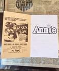 Broadway Theatre Mar 4-6 1982 Annie Program Lot Of 2 Nashville Tn W  Ticket Stub