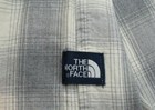 The North Face Women s Shirt Medium Tanami Gray Plaid Button Short Sleeve Collar