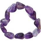 Amethyst Tumbled Stone Bracelet   