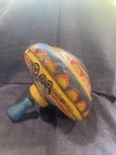 Vintage Spinning Top Metal Tin Toy Circus Train Ohio Art