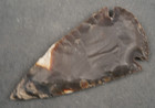 Brown Blend 3  Flint Spearhead Head Knife Blade Arrowhead I-752