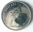 1987 Falkland Islands 5 Pence - Au unc - Scarce Coin - Free Ship - Bin  zzz