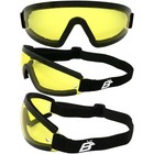 3 Birdz Wing Skydive Skydiving Goggles Paragliding Yellow Uv400