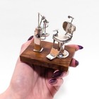 Miniature Vintage Italian Sterling Silver Dentist s Chair By La Medusa Oro