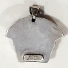 Rare Signed Vintage Large Gianni Versace Medusa Heavy Sterling 925 Pendant- 2 