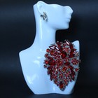 Large Size Rhinestone Flower Alloy Glass Large Brooch Accessories Pin