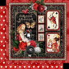 Graphic45 Curiouser   Curiouser 12 X 12 Paper Pack Scrapbooking 16 Sheets