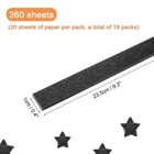360 Sheets Origami Paper Glitter Stars Papers Black Fold Paper 0 4 X 9 3 