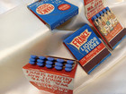 4 Vtg Feature Matchbooks Lot France Liquor Store -full Unstruct-mint-rare