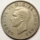 Great Britain   George Vi   1947 Half Crown Coin   Km 866   32 3mm Gb94