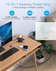 10ft Power Strip  8 Outlets  4 Usb  2 Usb-c   Flat Plug  Surge Protector