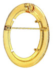 40x30 40mm X 30mm Cabochon Cab Goldplated Pendant Brooch Pin Mounting Cf947 4924