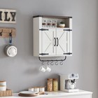 Farmhouse Medicine Cabinet With Two Barn Door  Rustic Wood Wall Cabinet With    