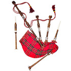 Great Highland Scottish Bagpipe Royal Stewart Tartan 100  Playable W free Bag