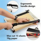 Paper Cutter Paper Trimmer With Guard 12  Cut Length Guillotine Paper Cutter