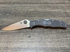 Spyderco Endura 4 Flat Ground Folding Knife  Gray Frn Handles C10fpgy