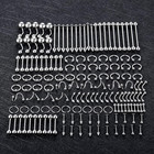 150-151pcs Body Piercing Jewelry Lot 14g 16g 20g Stainless Steel Nose Lip Tongue