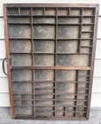 Antique Wells   Webb Printer Type Case Ny Letterpress Wood Type Drawer 1800s