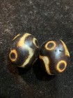 2pcs Wonderful Large Pure Tibetan Old Natural Agate Dzi  6eyed  Beads pendants