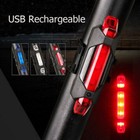 Led Usb Rechargeable Bike Tail Light Bicycle Safety Cycling Warning Rear Lamp