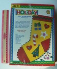 Kids Craft Kit Holiday Felt Stocking Activity Kit Christmas  New Nib  Pre-cut 7 
