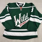 Iowa Wild Jersey Mens Green Ahl Hockey Jog Authentic Am-50 Tejral 9