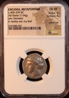Lucania  Metapontum Silver Stater  400-330 Bc  -ngc Choice Vf  Beautiful Strike 