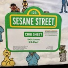 Sesame Street Themed 100  Cotton Fitted Crib Sheet 28    X 52    New Big Bird