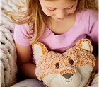 Demdaco Heartful Hugs Weighted Plush Animal Heart Pillow Fox