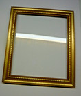 Vintage Style bright Gold photo picture Frame ornate Details glass fits 12 x 14 