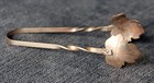 Vintage Raimond Sterling Silver Maple Leaf Sugar Tongs   Bonus Victoria Tongs