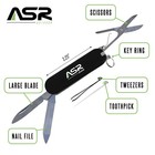 Asr Outdoor Mini Edc Small Pocket Knife Multi Tool - Logo Black