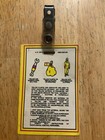 Vintage Norfolk Naval Shipyard Radiation Worker Information Badge Cold War Nnsy