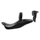Black Driver Passenger Seat W  Backrest Pad Fit For Harley Touring Glide 2014-23