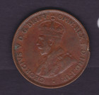 Scarce 1924 Australia Half Penny   only 682k Minted   Coin Damaged  hf106 5 