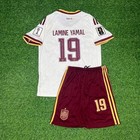 Lamine Yamal  19 Spain Kids Home Soccer Jersey Kit Boys Girls Youth Fan Jersey