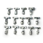 14pcs For Hydraulic Pressure Gauge Test Tool Tee Fittings Adapter Connector Set