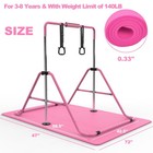 Foldable Gymnastics Bar 4 2ft Horizontal Bar Adjustable Training Bar For Kids