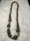 Antique Venetian Strand Of Mixed Millefiori  Tabular Trade Beads