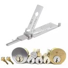 Ss001 Key Decoder Stainless Steel Lock Key Precision Hook Pick Set Maintenance