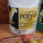 Nos Lot Of Macrame Cord Vintage Poly-o Green White Black Olefin   Beads 