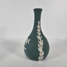 Wedgwood Teal Jasperware Posy Vase In Excellent Condition