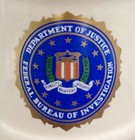  Vintage Doj Department Justice Fbi Federal Bureau Investigation Stein Mug F5