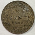 1910 Canada Large Cent Edward Vii Choice Almost Uncirculated Au  unc Coin  20049