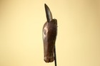 Vintage African Antelope Mask     Hand Carved Tribal Wood Art--g6229