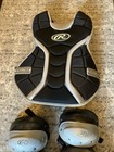 Rawlings Catcher Gear Chest Protector Baseball  Adjustable 21      Shin Guards
