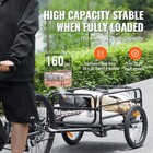 Bike Cargo Trailer Bicycle Carrier Storage Cart 160 Lbs Load Carbon Steel