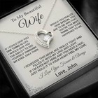Custom To My Wife Necklace  Birthday Gift For Her  Wife Necklace