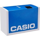 Casio Men   s Silver Stainless Steel Watch With Textured Silver Dial -