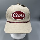 Coors Banquet Beer Rope Hat  Corduroy Cap  Red  Khaki  White  Osfm